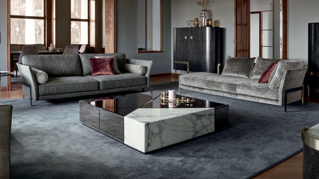 Marble and mirror coffee table Cyrano | Opera Contemporary