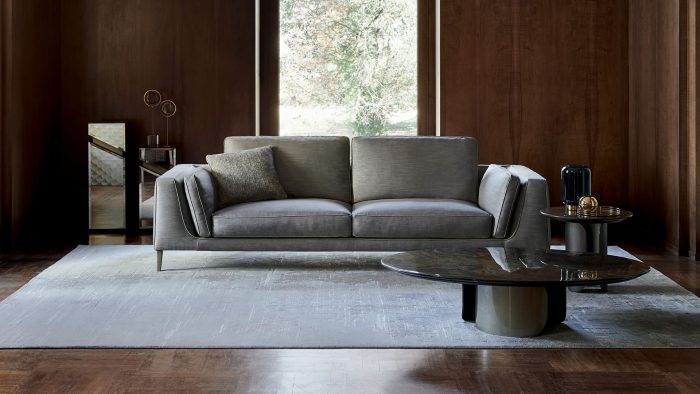 Oval coffee table with metal base Gabriel | Opera Contemporary