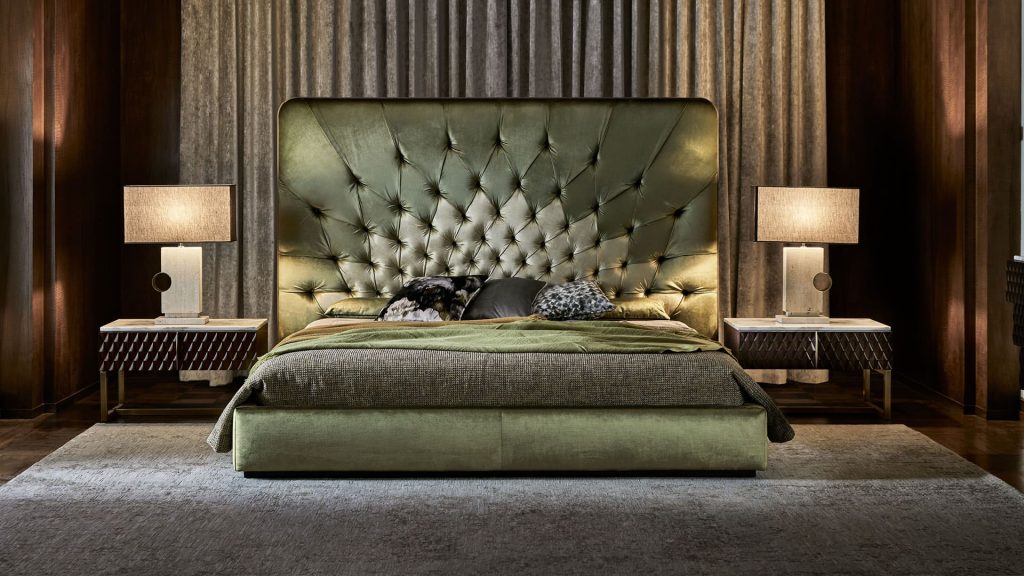 High tufted bed Vertigo Opera Contemporary