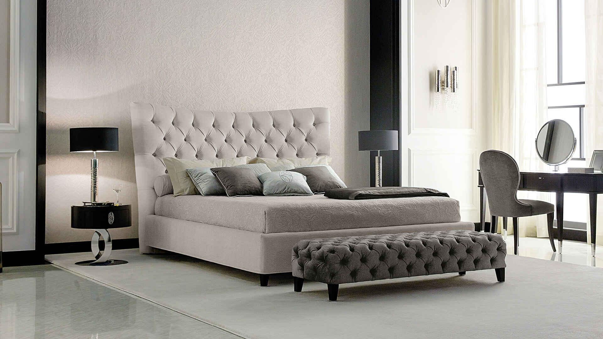 contemporary beds berenice