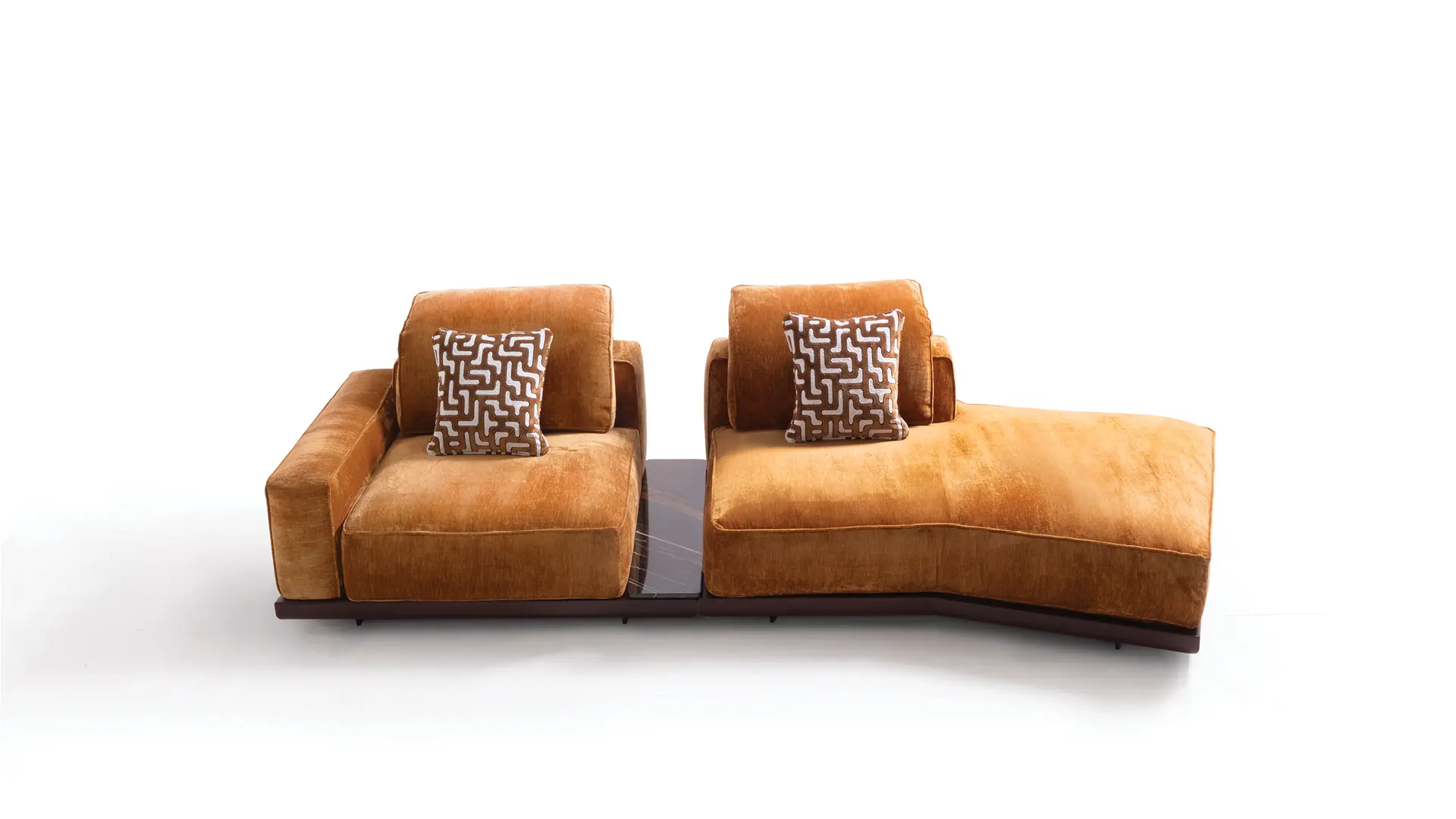 divano modulare base legno