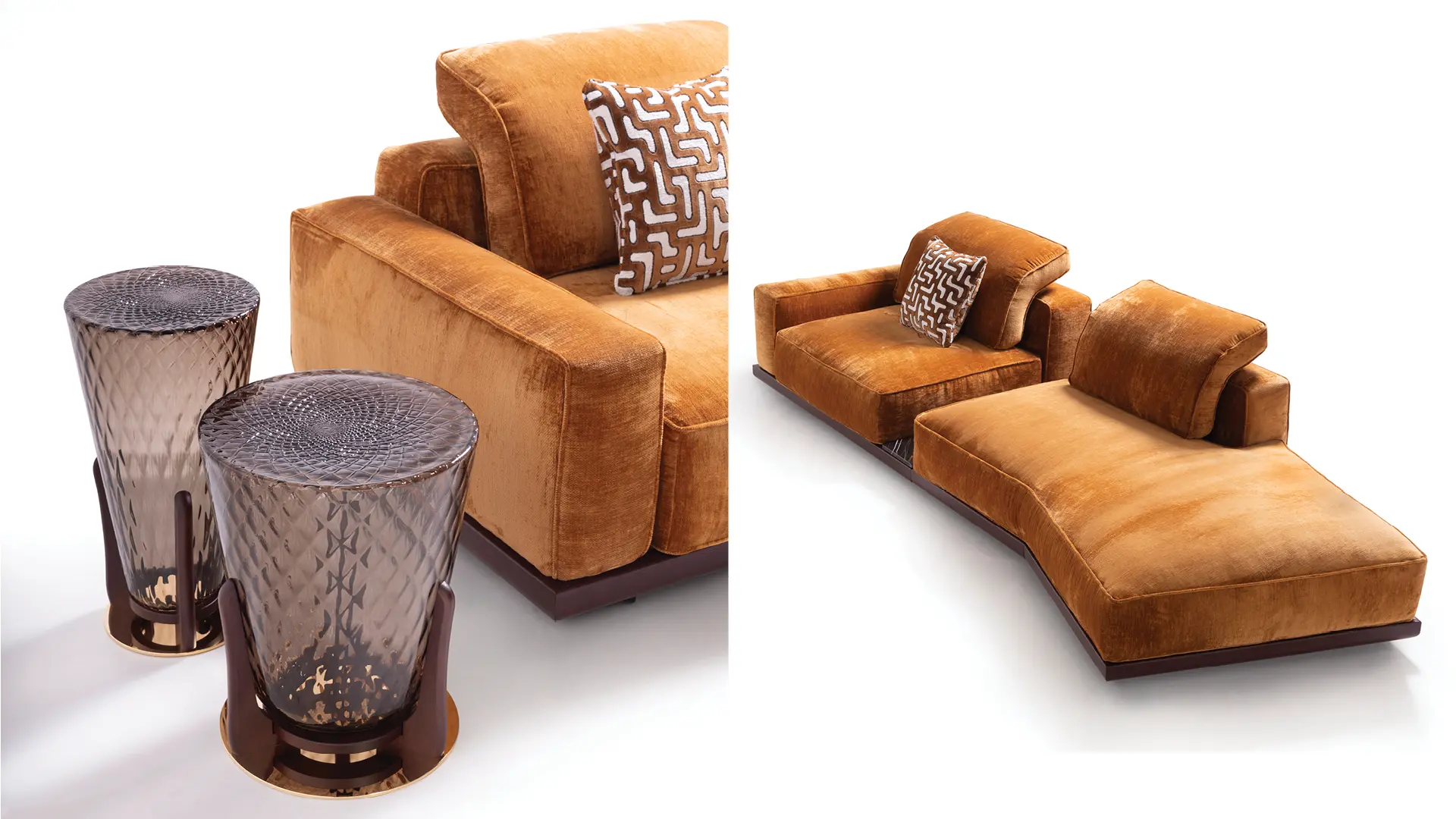 divano modulare base legno dett