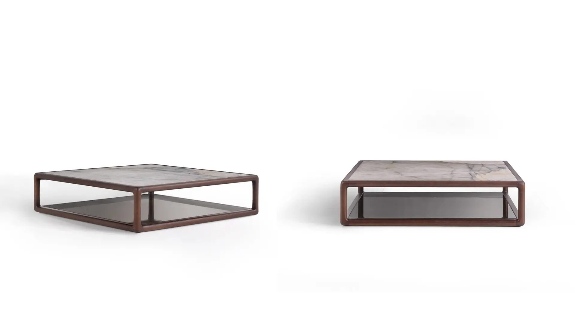 tavolino legno piano marmo basso