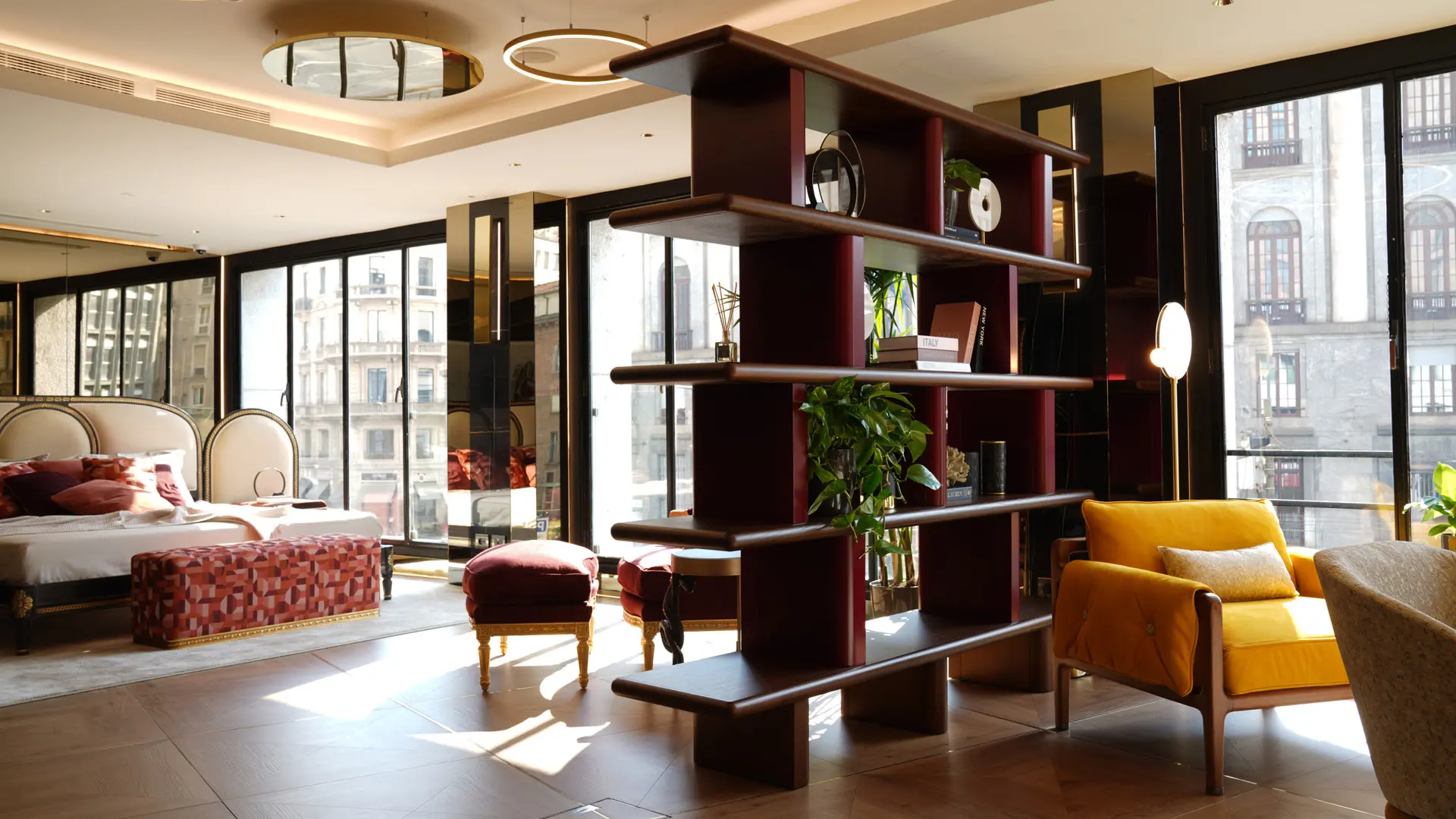 libreria legno freestanding ambient